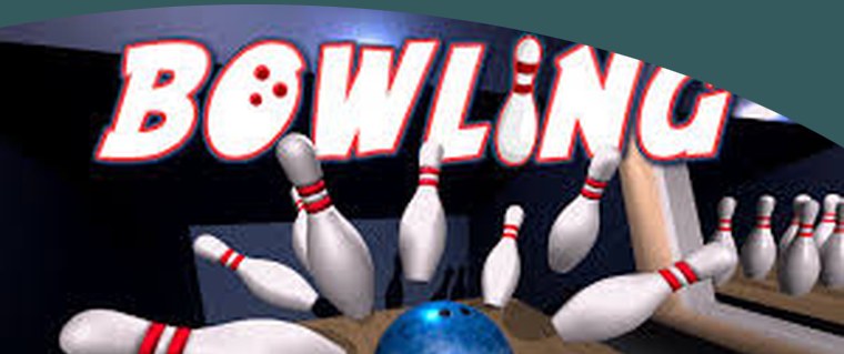 Bowling ball striking pins