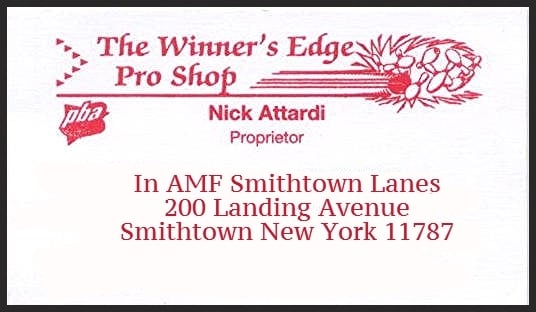 The Winner's Edge Pro Shop business card